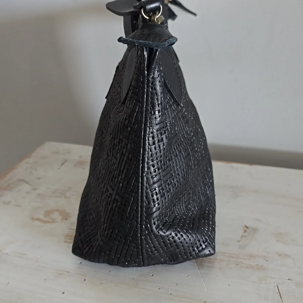 Parker Thach Small Charlie In Leather Black Basketweave - Picture 6 of 15